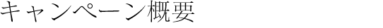 キャンペーン概要